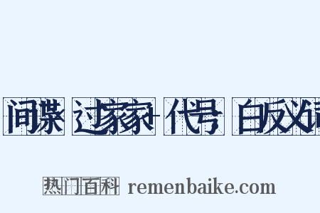 间谍×过家家+代号：白反义词是什么意思的图片